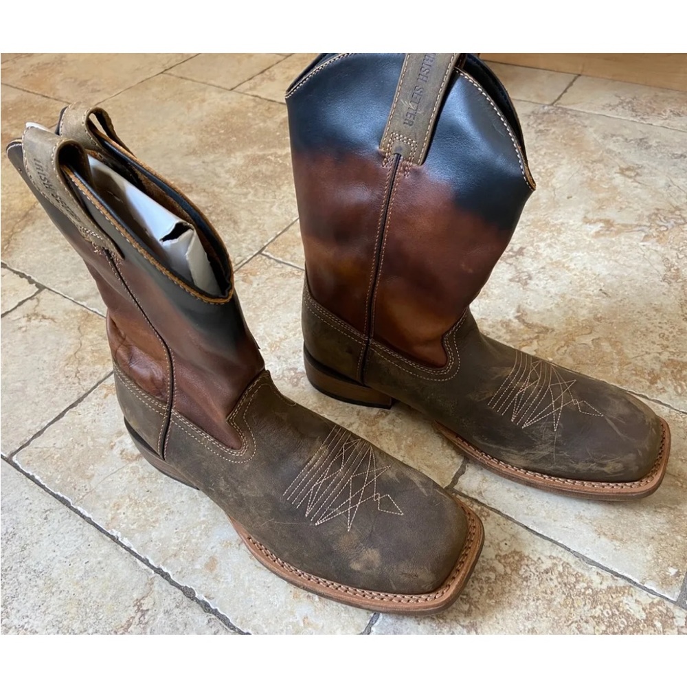 Red Wing Western Boots Men's Irish Setter Deadwood 4825 Brown Leather Bo…